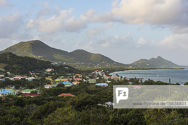 Szenische Ansicht von Carriacou gegen den Himmel  Grenada  Karibik