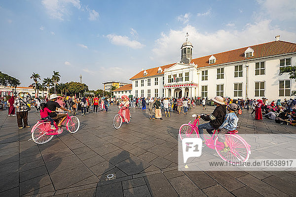 Ehemaliges Stadhuis von Batavia (Historisches Museum von Jakarta) am Taman Fatillah-Platz; Jakarta  Java  Indonesien