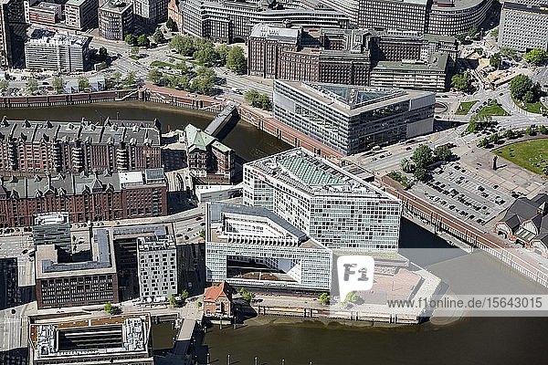 Verlagshaus und Redaktion Der Spiegel Ericusspitze Quartier Brooktorkai Hafencity Hamburg Deutschland Europa