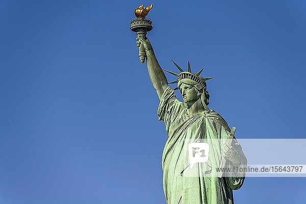 Freiheitsstatue  Lady Liberty  Liberty Island  Freiheitsstatue National Monument  New York City  New York  USA  Nordamerika