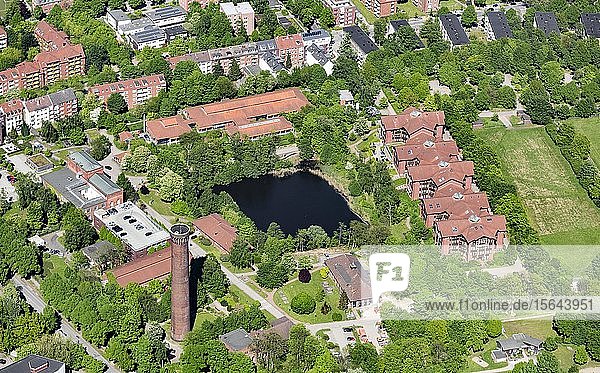 Ehemaliges Pumpenhaus der Stadtwasserkunst Wasserwerk heute Ausstellungszentrum Wasserforum Rothenburgsort Hamburg Deutschland Europa