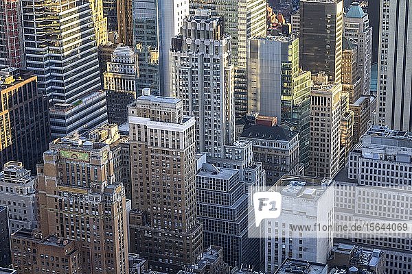 Wolkenkratzer  Hochhäuser in Midtown Manhattan  New York City  New York State  USA  Nordamerika