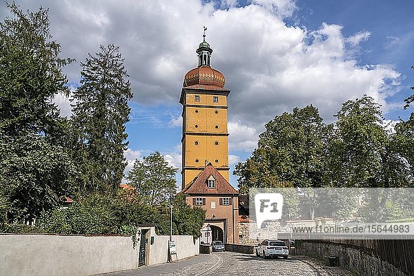 The Segringer Gate in Dinkelsbühl  Middle Franconia  Bavaria  Germany  Europe