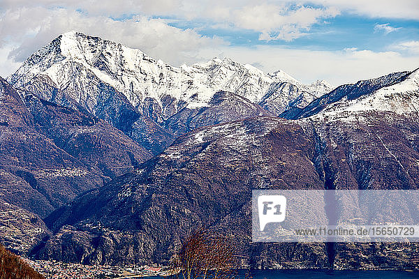 Monte Legnone mountain by Lake Como  Lombardy  Italian Lakes  Italy