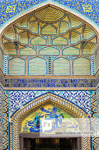 Tür  Heiliger Erlöser (Vank) Armenische Kathedrale  Isfahan  Iran  Naher Osten