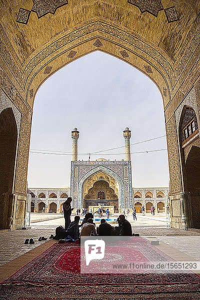 Nordseite Iwan  Masjed-e Djame (Jameh-Moschee)  UNESCO-Weltkulturerbe  Isfahan  Iran  Naher Osten