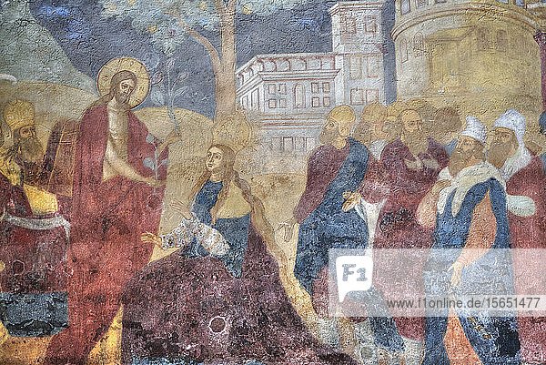 Fresken  Feodorowsky-Kathedrale  UNESCO-Weltkulturerbe  Jaroslawl  Goldener Ring  Gebiet Jaroslawl  Russland