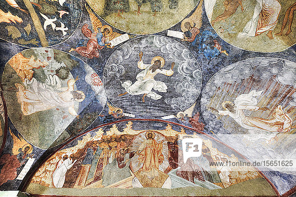 Fresken  Kirche des Propheten Elias  UNESCO-Weltkulturerbe  Jaroslawl  Gebiet Jaroslawl  Russland