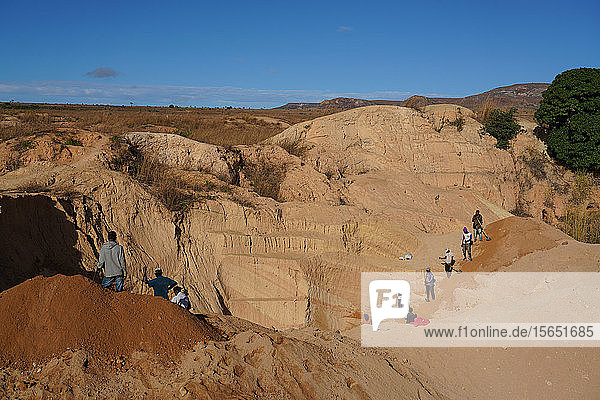 Ilakaka-Saphirminen  Ilakaka  Provinz Fianarantsoa  Region Ihorombe  Süd-Madagaskar  Afrika