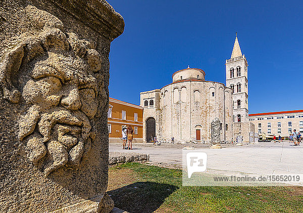 Ansicht der Kathedrale der Heiligen Anastasia  Zadar  Gespanschaft Zadar  Region Dalmatien  Kroatien