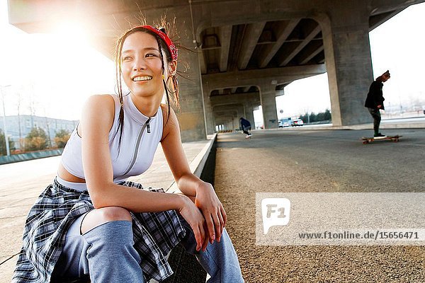 Happy young woman