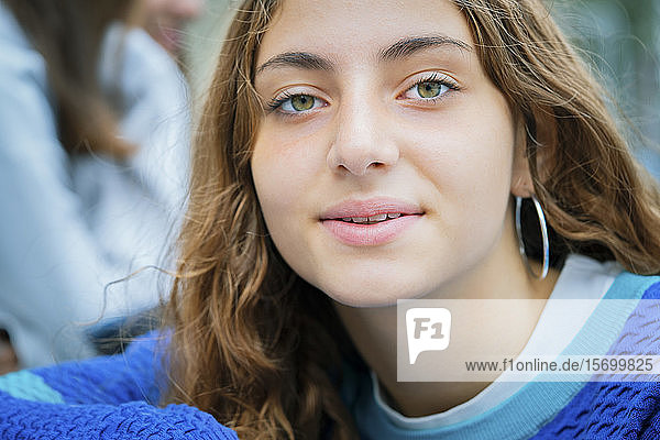 Close-up of teenage girl
