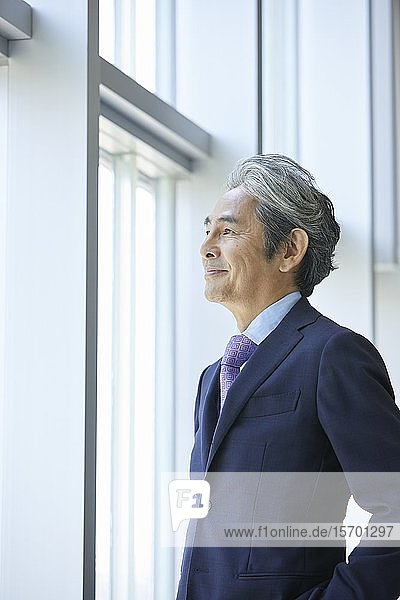 Senior Japanese businessman