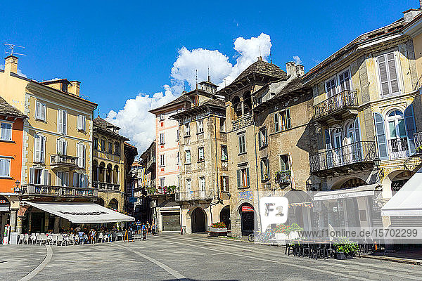 Italy Piedmont Domodossola Piazza del Mercato