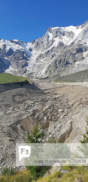 Italien  Westliche Alpen im Piemont  Monte Rosa Belvedere Gletscher 18