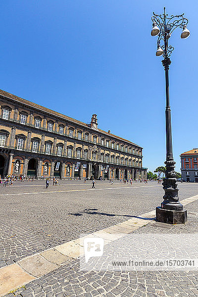 Italy  Campania  Naples  Piazza del Plebiscito  the Royal Palace
