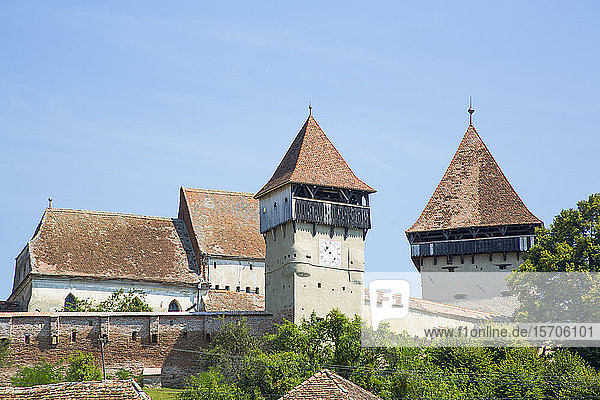 Alma Vii Fortified Church 14th century Alma Vii Sibiu County Romania Europe