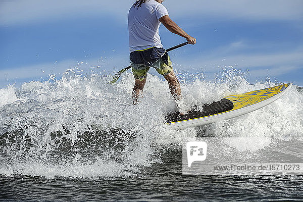 SUP surfer Bali Indonesia