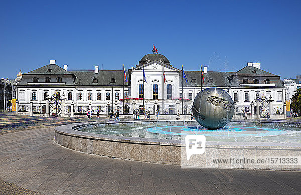Slovakia  Bratislava  Exterior of Palais Grassalkovich  presidential palace