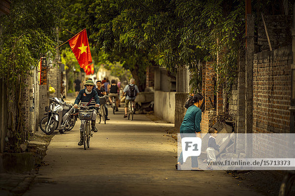 Stadtansicht  Provinz Ninh Binh  Vietnam  Asien