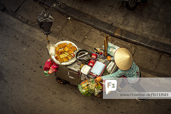 Mobile Garküche  Hanoi  Vietnam  Asien