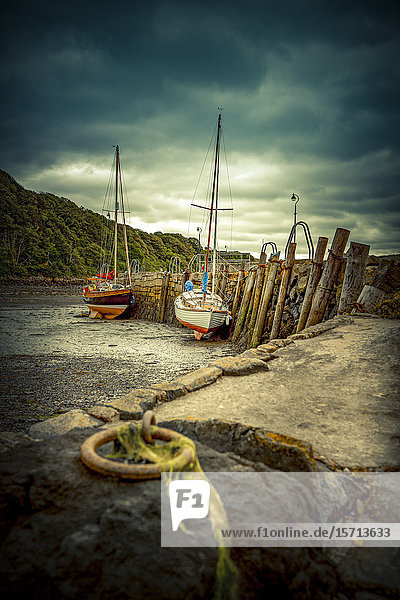 Harbour Aberdour Fife Scotland Europe