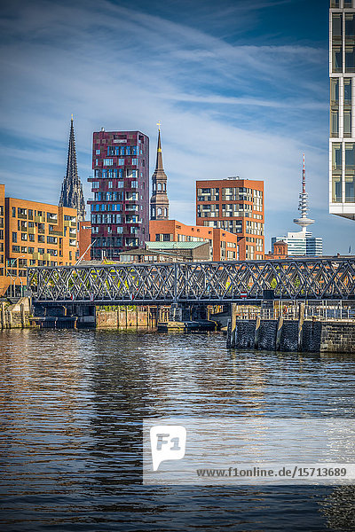 Magdeburg Bridge  HafenCity  Hamburg  Germany  Europe