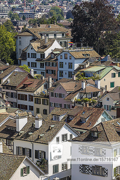 Schweiz  Kanton Zürich  Zürich  Häuser des Altstadtviertels