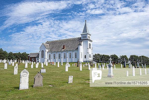 Kanada  Prince Edward Island  Saint Peters Bay  Friedhof der Kirche Saint Peters