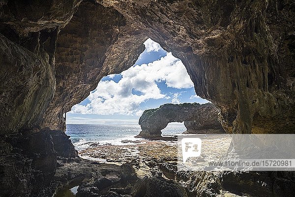 Talava Arches Felsbögen Südpazifik Niue Ozeanien