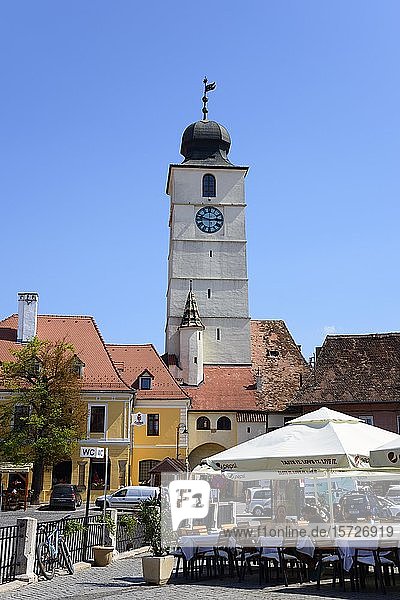 Turnul Sfatului  Ratturm oder Ratsturm  Altstadt  Kleiner Ring  Sibiu  Siebenbürgen  Rumänien  Europa