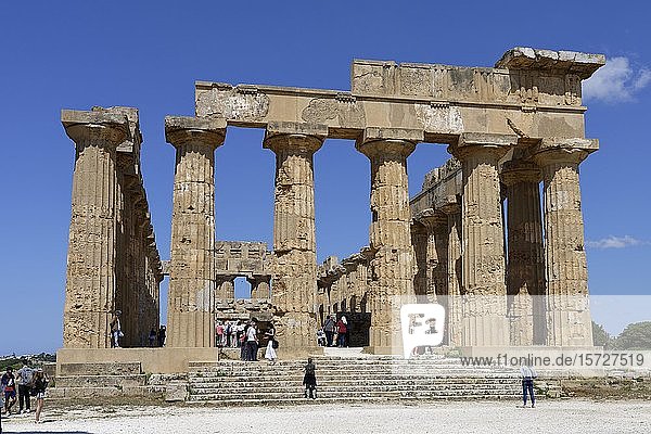 Archäologischer Park  Tempel E  Marinella  Selinunte  Sizilien  Italien  Europa