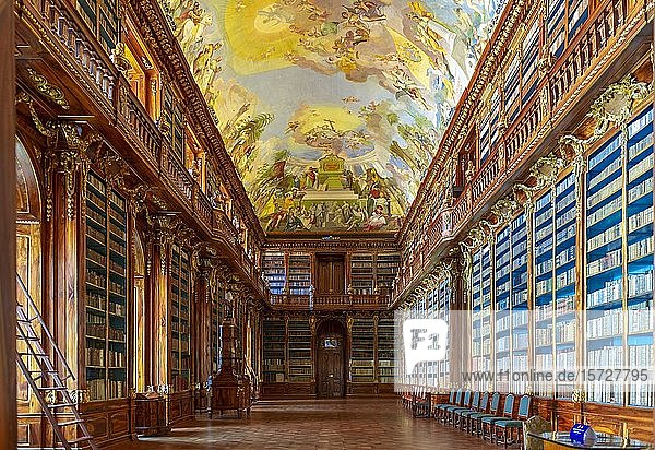 Philosophischer Saal  Strahov-Bibliothek  Strahov-Kloster  Hradschin  Prag  Tschechische Republik  Europa