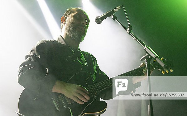 (Madrid  Spain  January 24th  2020)Jota from Fuerza Nueva performs on stage at La Riviera in Madrid (Photo by Angel Manzano)