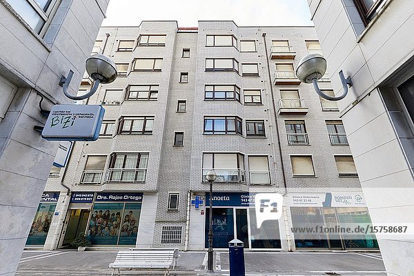 Apartment building,  Amara,  Donostia,  San Sebastian,  Gipuzkoa,  Basque Country,  Spain,  Europe