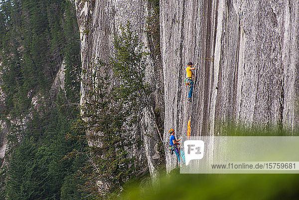 Trad-Klettern  Squamish  Britisch-Kolumbien  Kanada