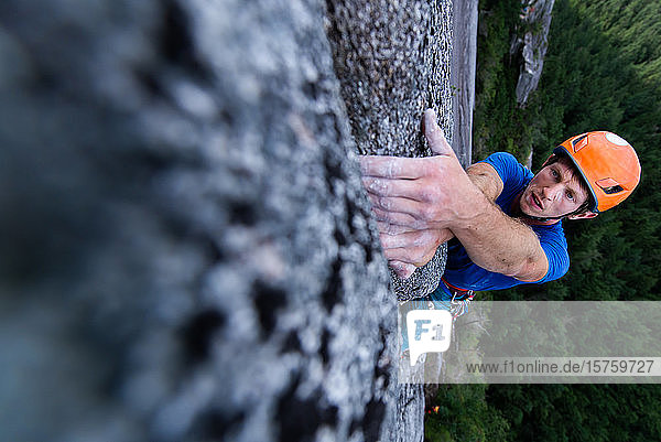 Trad-Klettern Stawamus Chief Squamish Britisch-Kolumbien Kanada