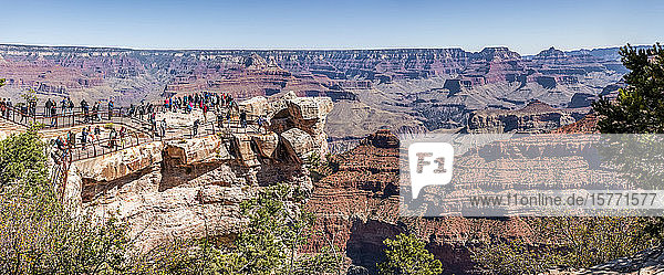 Views of the Grand Canyon from the South Rim Trail near Mather Point; Arizona United States of America