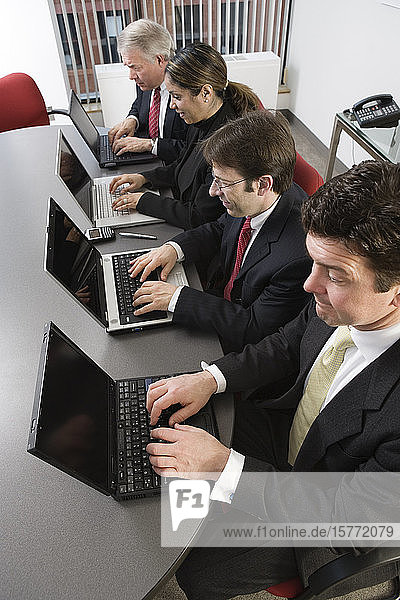 Business colleagues working in an office.