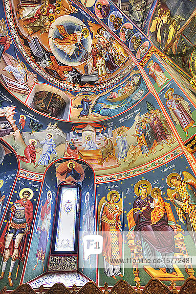 Fresken  Neue St. Georgs-Kirche  1705  Altstadt Bukarest; Bukarest  Rumänien