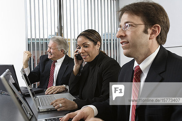 Business colleagues working in an office.