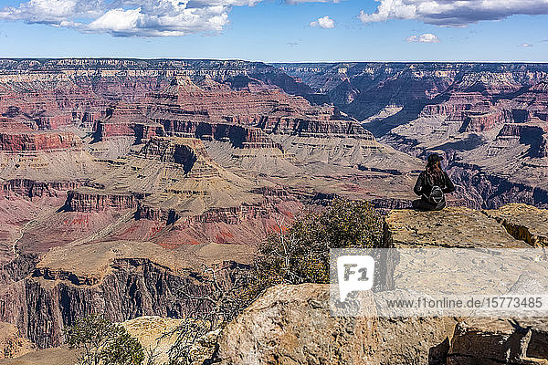 Blick auf den Grand Canyon vom Hopi Point auf dem South Rim Trail; Arizona  Vereinigte Staaten von Amerika