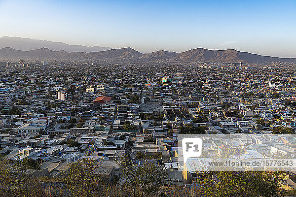 View over Kabul at sunset Afghanistan Asia