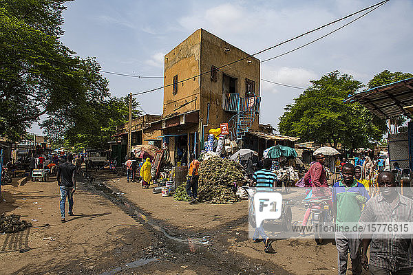 Central market Niamey Niger West Africa Africa