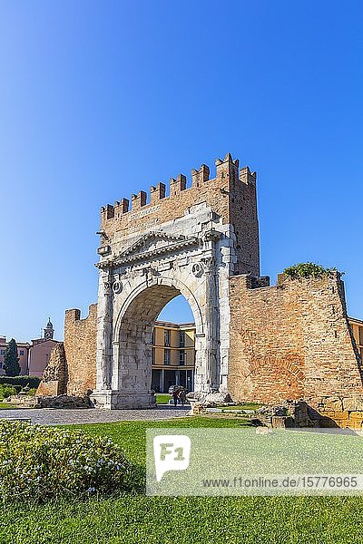 Arch of Augustus Rimini Emilia Romagna Italy Europe