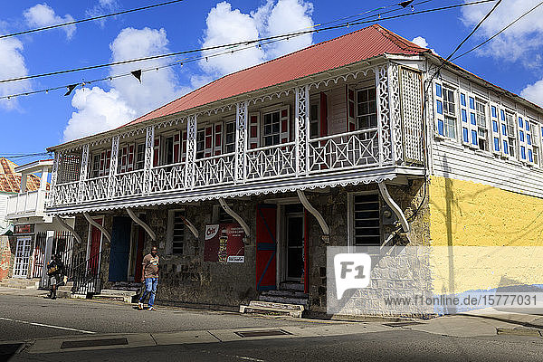 Historische Architektur  städtische Gebäude  Charlestown  Nevis  St. Kitts und Nevis  Westindien  Karibik  Mittelamerika