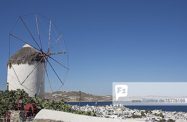 Windmill in Mykonos Greece