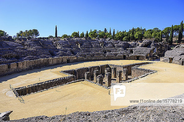 Roman ruins of Italica in Santiponce Spain