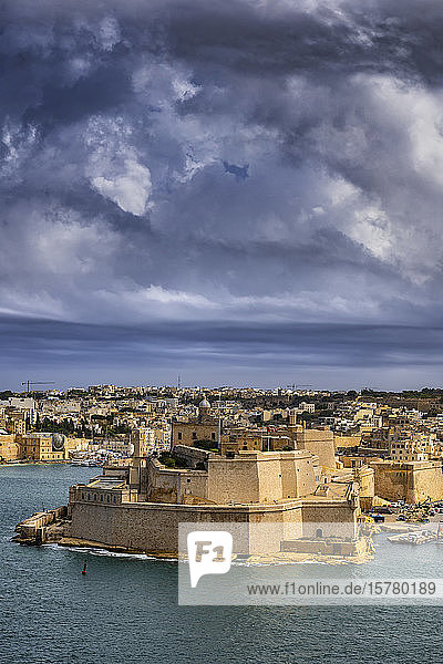 Malta Birgu Fort St. Angelo und Grand Harbour