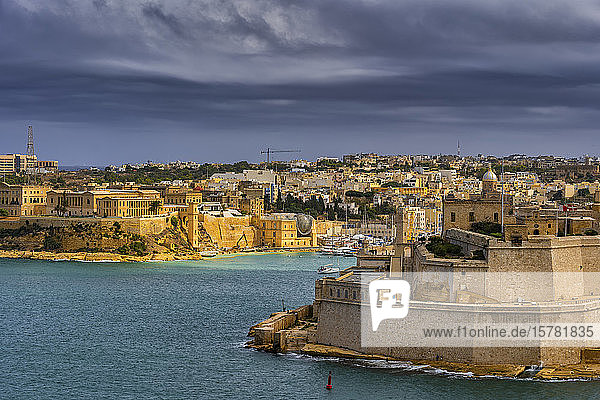 Malta Birgu Fort St. Angelo und Grand Harbour